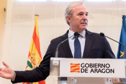 El presidente del Gobierno de Aragón, Jorge Azcón.