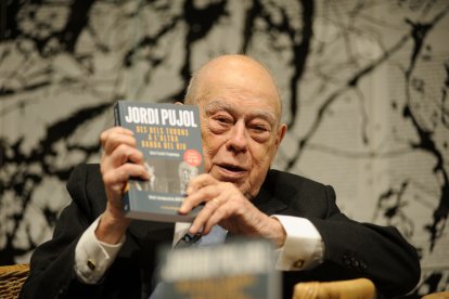 El expresidente de Catalunya Jordi Pujol durante la presentación de su libro en febrero de 2023.