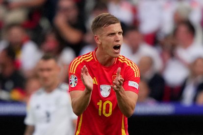 Dani Olmo, durante la Eurocopa.