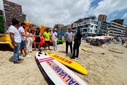 Simulacro de rescate en Cala Finestrat