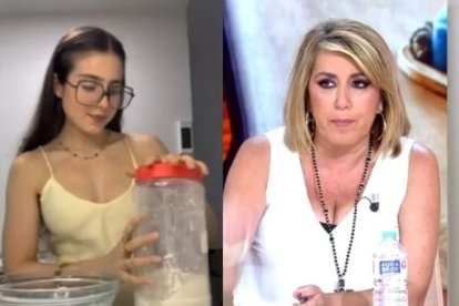 La influencer Roro en uno de sus videos y la socialista Susana Díaz.