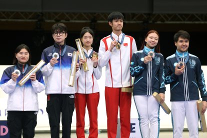 Yuting Huang y Lihao Sheng, chinos, primer oro en París 24.