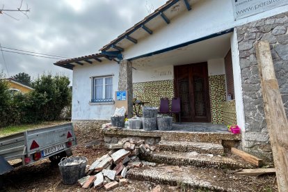 La casa está en plena fase de reformas.