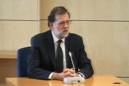 Mariano Rajoy declarando como testigo