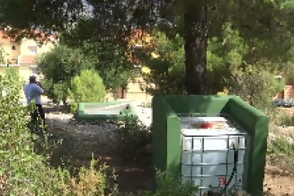 Bebedero para animales instalado en Alhaurín de la Torre, Málaga.