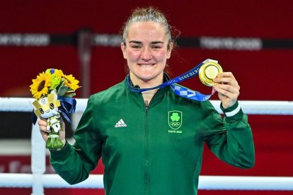 La boxeadora irlandesa Kallie Harrington