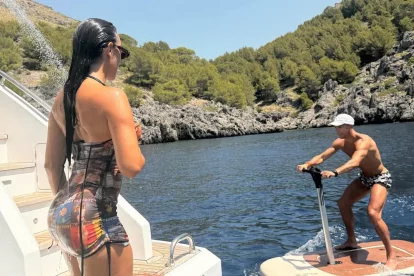 Georgina Rodríguez y Cristiano Ronaldo están disfrutando de unos días de relax en Mallorca.