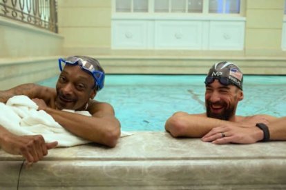 Snoop Dog, en sus clases de natación con Michael Phelps