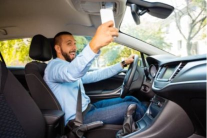 Selfie en el coche