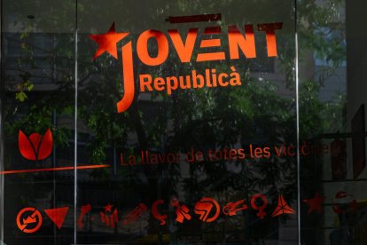 Fachada de la sede central de Jovent Republicà, a 5 de agosto de 2024.