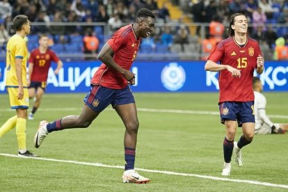 Samu Omorodion, futbolista de la selección española.