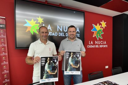 Alex González, pte. Club Padel Point La Nucía y Sergio Villalba, concejal de Deportes