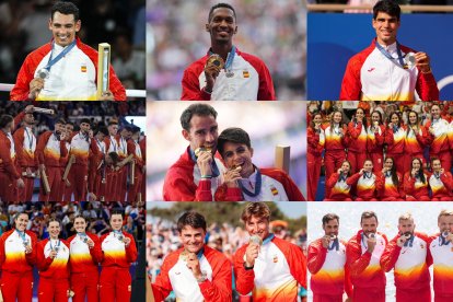 Imágenes de algunos de los 18 medallistas españoles en estos Juegos Olímpicos de París 2024.