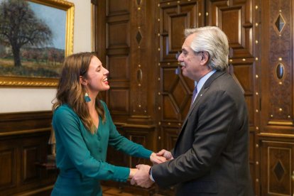 Irene Montero y Alberto Fernández