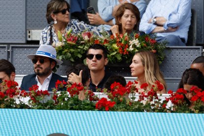 Alvaro Morata y Alice Campello durante el Masters Series Madrid 2023.