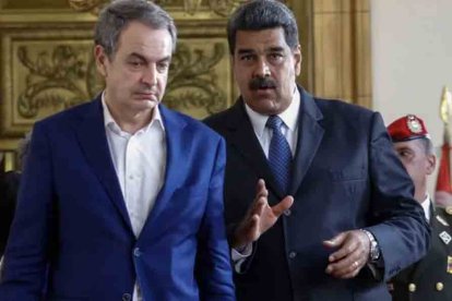 Zapatero con su amigo Nicolás Maduro