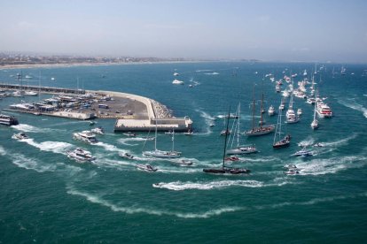 Marina de Valencia donde se realizarían las competiciones de vela