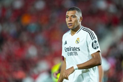 Kylian Mbappé, con el Real Madrid.