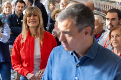 El presidente del Gobierno de España, Pedro Sánchez, y su mujer, Begoña Gómez, en una imagen de archivo.