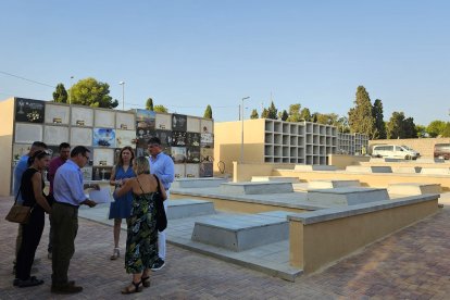 Visita a las obras de ampliación del cementerio de Villajoyosa