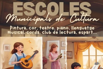 Cartel anunciador de las escuelas municipales de cultura