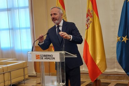 El presidente del Gobierno de Aragón, Jorge Azcón.