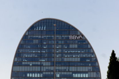 Fachada de la sede de BBVA,