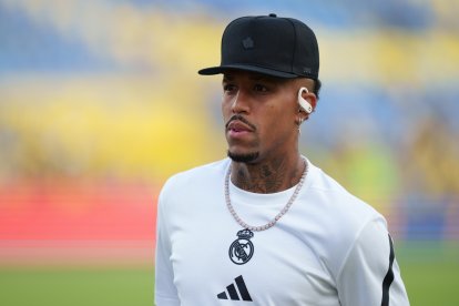 Eder Militao, antes del partido ante Las Palmas