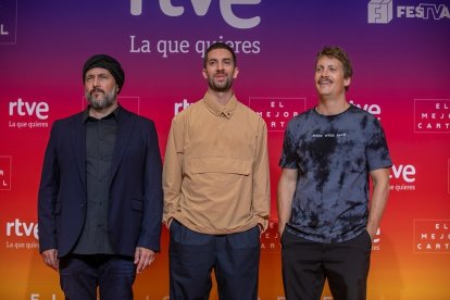 Ricardo Castella, David Broncano y Grison, en el FestVal de Vitoria.