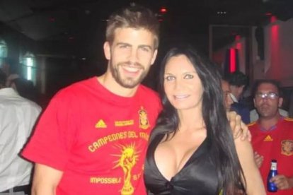 Gerard Piqué y Yola Berrocal, en una foto que compartió ella en redes.