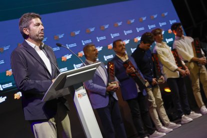 Carlos Mazón, president de la Generalitat, en el acto del 25 aniversario del Circuit