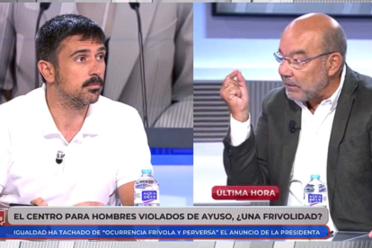 Ramón Espinar y Ángel Expósito durante el programa 'En boca de todos' en Cuatro.