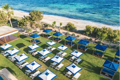 Gecko Beach Club: terraza chill-out en la playa de Formentera