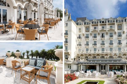 Eurostars Hotel Real: terraza histórica con vistas a la Bahía de Santander