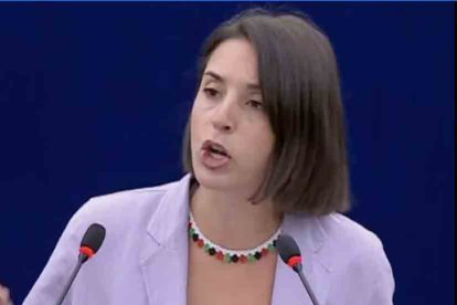 Irene Montero interviene en el Parlamento Europeo