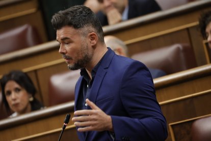 El portavoz de ERC en el Congreso, Gabriel Rufián