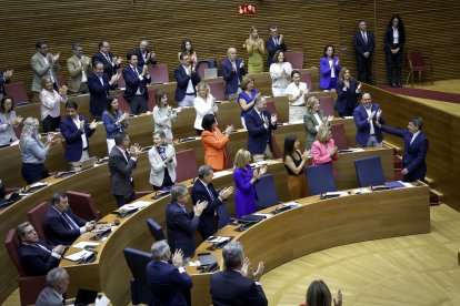 El presidente Carlos Mazón en el debate de política general