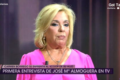 Carmen Borrego se defiende de las acusaciones de su hijo en "¡De Viernes!"