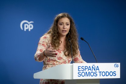 La vicesecretaria de Sanidad y Educación del PP, Ester Muñoz