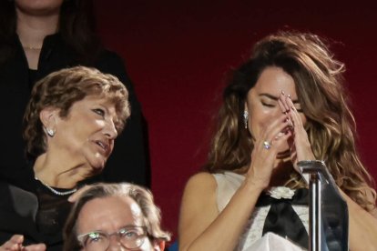 Penélope Cruz, emocionada por el discurso de Javier Bardem