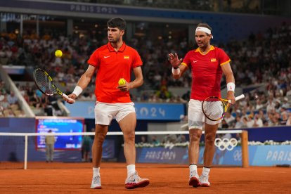 Rafa Nadal y Carlitos Alcaraz, en los JJOO de París