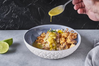 Ceviche de Corvina del Restaurante Pucará, Madrid