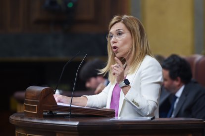 (Foto de ARCHIVO)
La vicesecretaria de Igualdad, Conciliación y Política Social del PP, Ana Alós interviene durante una sesión plenaria, en el Congreso de los Diputados, a 21 de mayo de 2024, en Madrid (España). La sesión plenaria ha comenzado hoy con los debates de toma en consideración de dos iniciativas legislativas una para prohibir el proxenetismo y otra sobre la cadena alimentaria.

Gustavo Valiente / Europa Press
21 MAYO 2024;MADRID;CONGRESO DE LOS DIPUTADOS;PROXETENISMO;INICIATIAS LEGISLATIVAS
21/5/2024