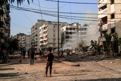 Imagen de los últimos bombardeos israelíes en Líbano