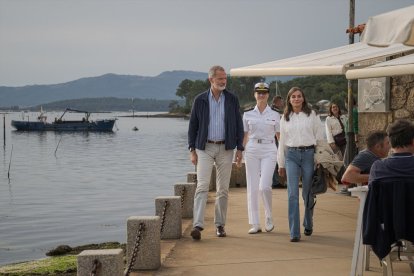 Los Reyes Felipe y Letizia visitaron a la Princesa Leonor, que también se reunió con su abuelo, Don Juan Carlos.