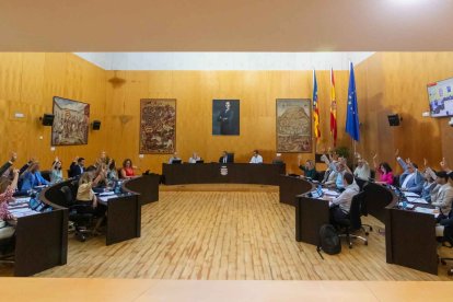 Momento del pleno del Ayuntamiento