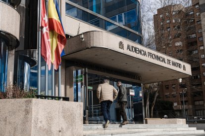 Fachada de la Audiencia Provincial en Madrid.