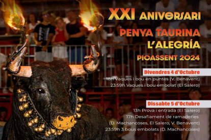 Cartel de toros en Picassent