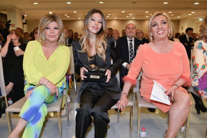 Terelu Campos, Alejandra Rubio y Carmen Borrego, en abril de 2023.