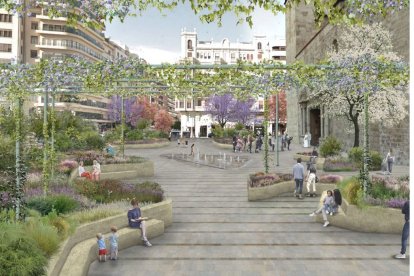 Proyecto de "renaturalización de la plaza de San Agustín"